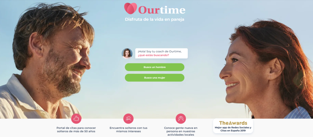 Ourtime sitios de Internet para encontrar pareja más de 60